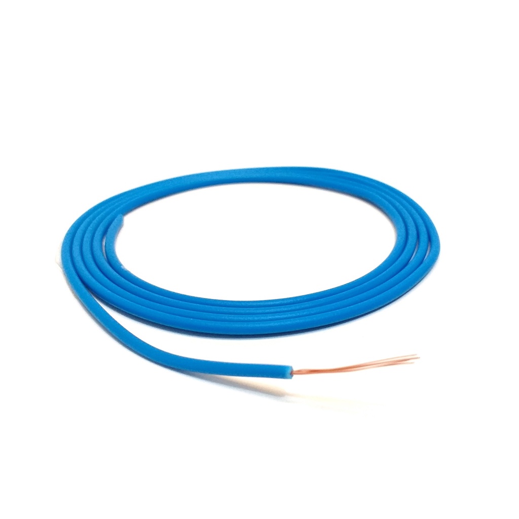 6 Metros Cabinho Azul 0,50 mm Alto Falante Cabo Flexível Emborrachado Som Automotivo Instalação 0,5mm 6m
