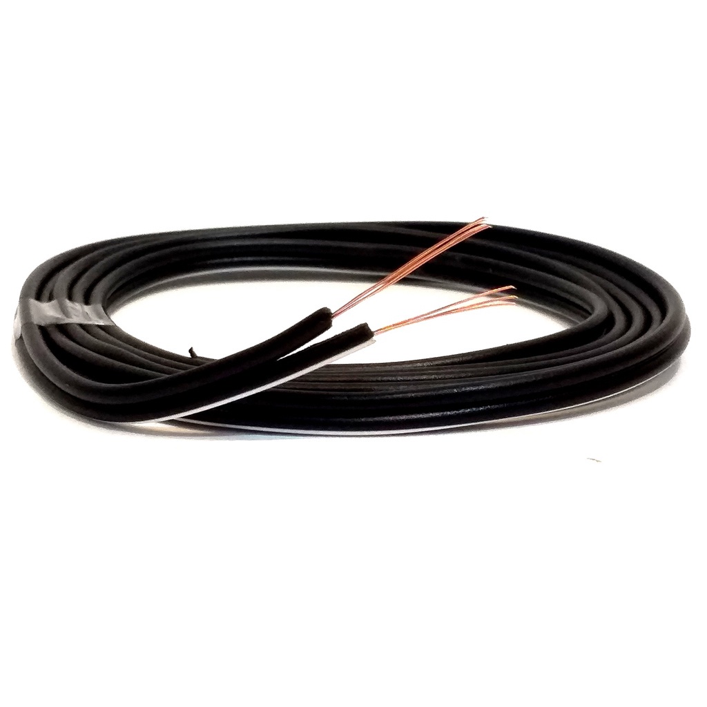 10 Metros Fio Paralelo 2x0,50mm Alto Falante Som Automotivo Preto Instalação Ambiente 2 x 0,5mm