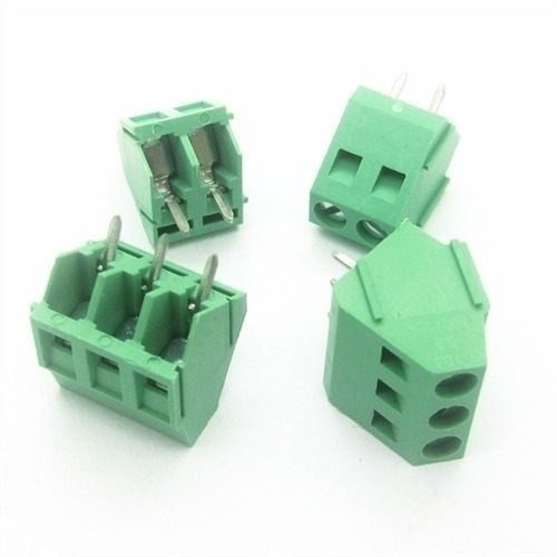 50 Peças - Borne Kre 3 Vias 45graus  Parafuso 5mm  Kf-103