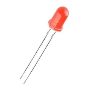 100 Peças - Led 5mm Vermelho Difuso Promoção