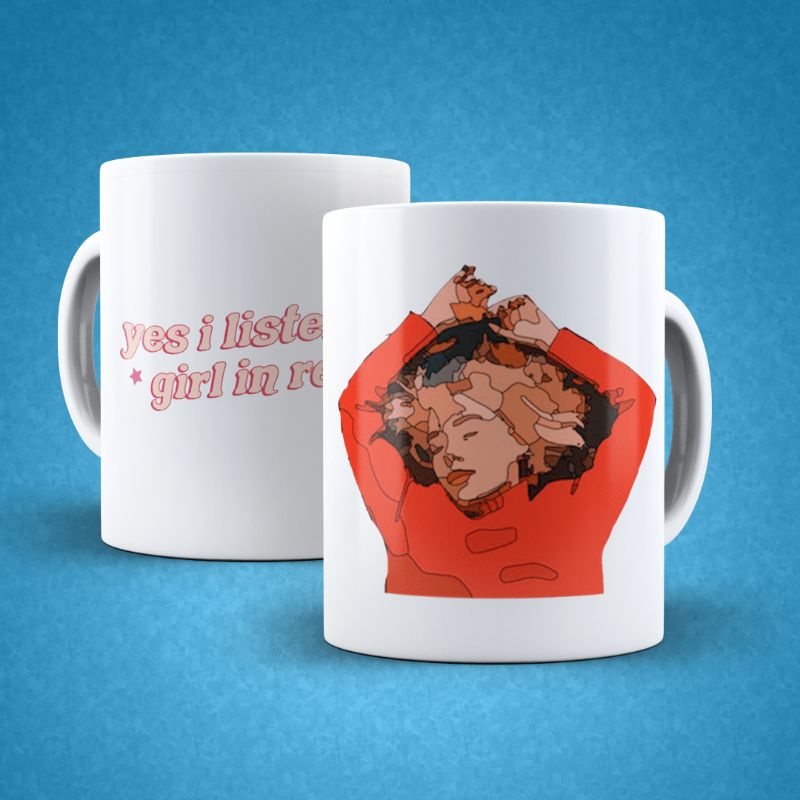 Caneca Girl in Red - Yes I listen to (Porcelana)
