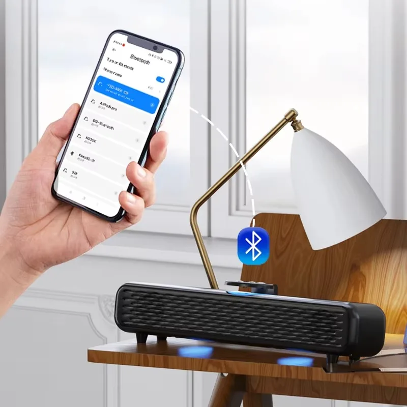 Wireless Bluetooth Speaker  Multifunction  Speaker for Home Theater Party  With LED Lights FM Radio