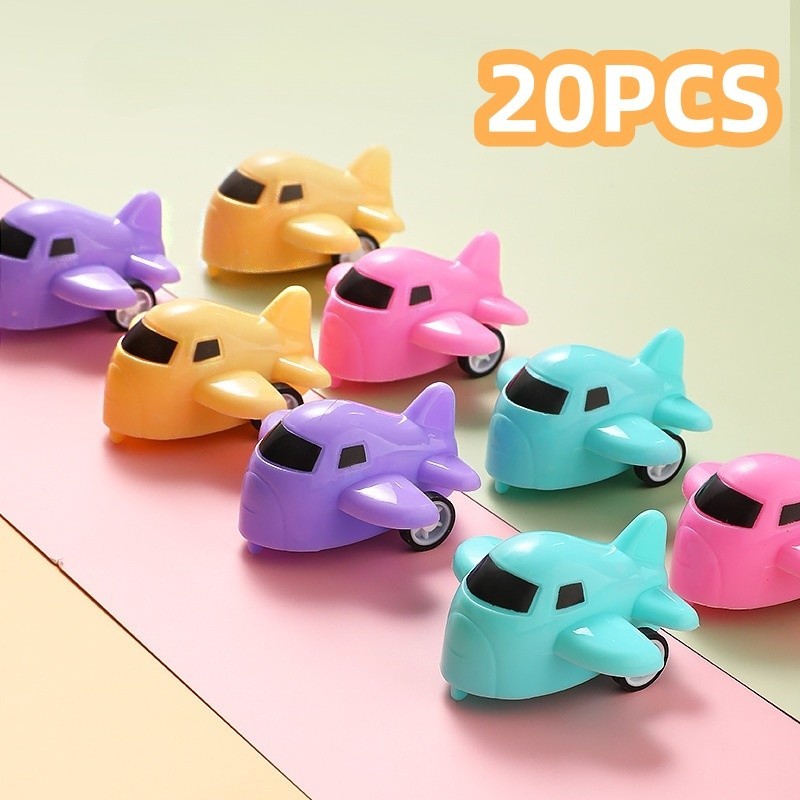 20 Peças/10/5 Desenhos Animados Retorno Pequena Aeronave Presentes De Jardim De Infância Brinquedo Atacado Mini Macaron