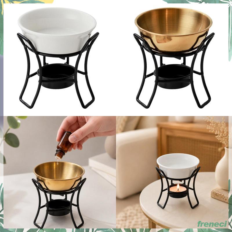 [Freneci] Queimador De Aroma Removível Cera Derreter Óleo Difusor Fragrância Porta Incenso Presente Para Home Office Yog
