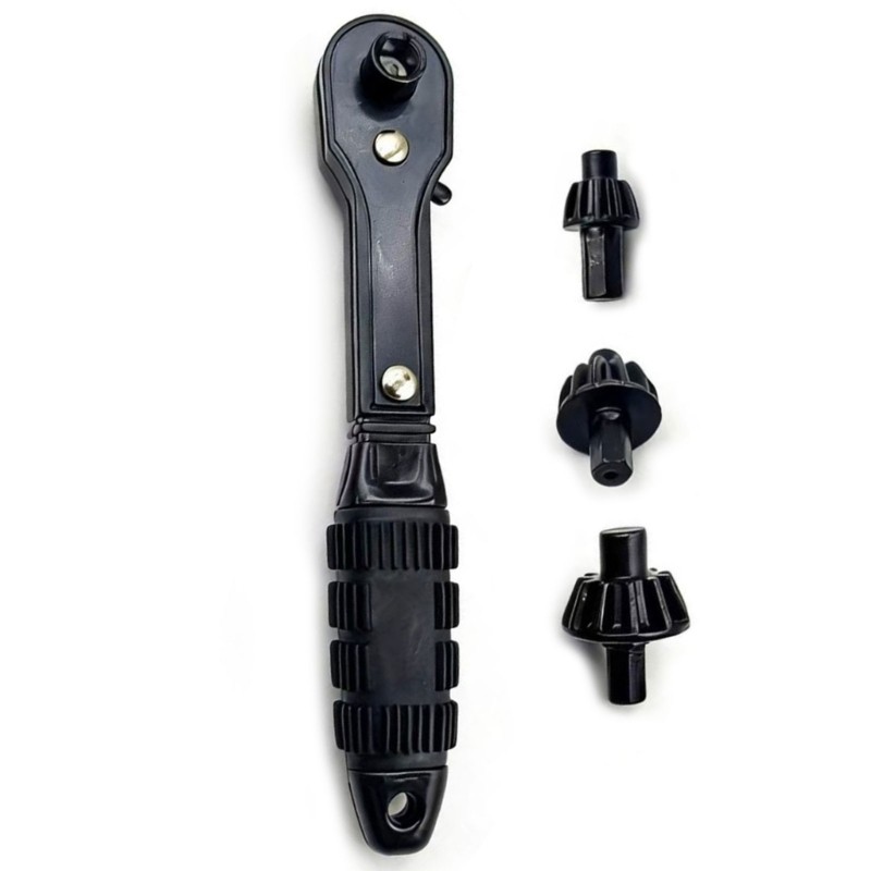 2 In 1 Ratchet Wrenches With 3 Drill Chuck For Various Fastening And Drilling Tasks