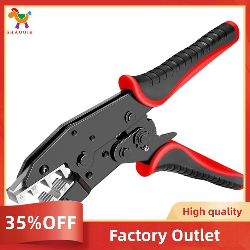 Ferramenta De Crimpagem Para Terminais De Virola De Mangas-AWG 10-2 (6-35mm2)-Ratchet Terminal Crimpers-De Fio