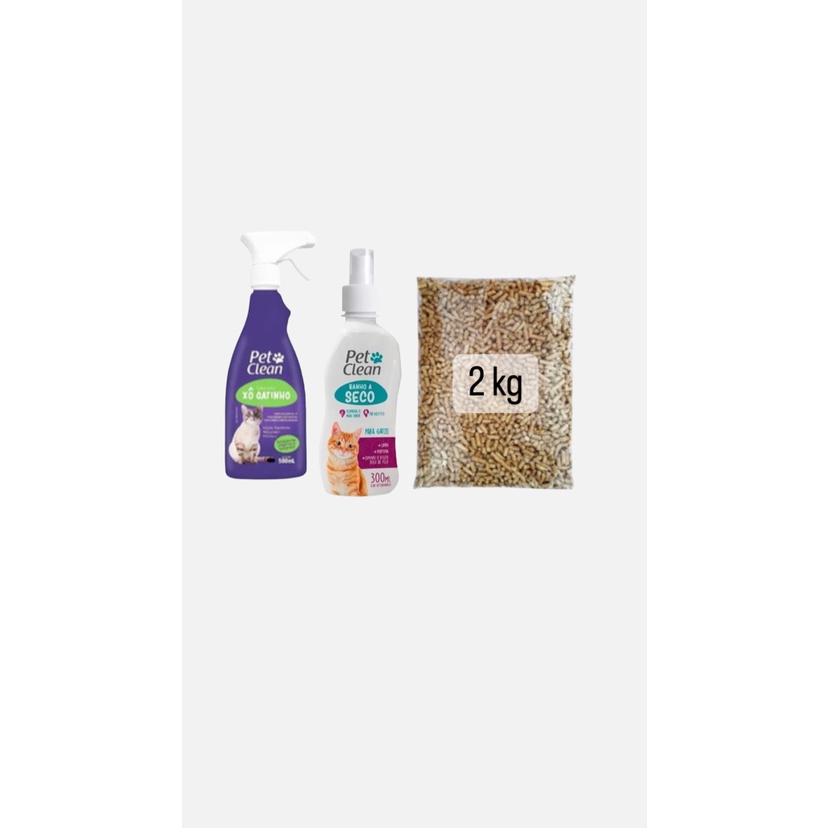 Kit Higiene Gatos pet Clean Granali