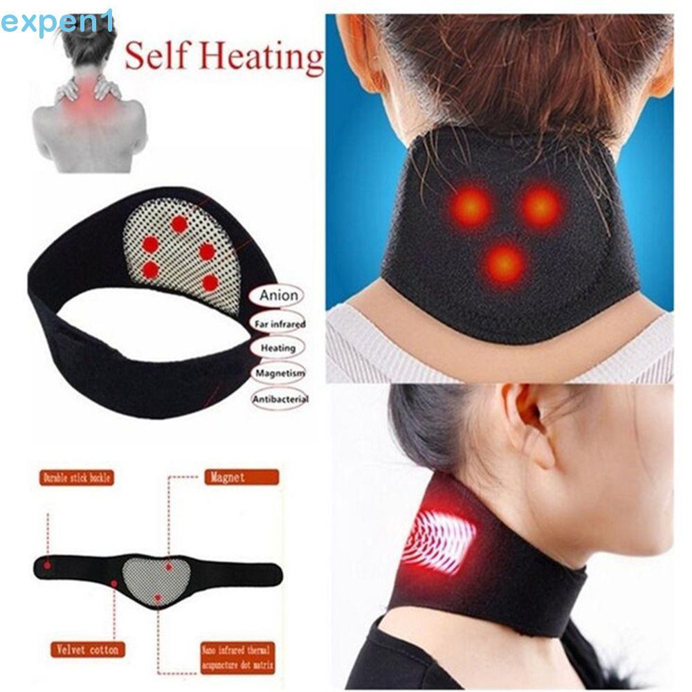 EXPEN Neckband Infravermelho Distante Turmalina Disco Cervical Terapia Massageador Mais Quente Pescoço Cuidados Colar