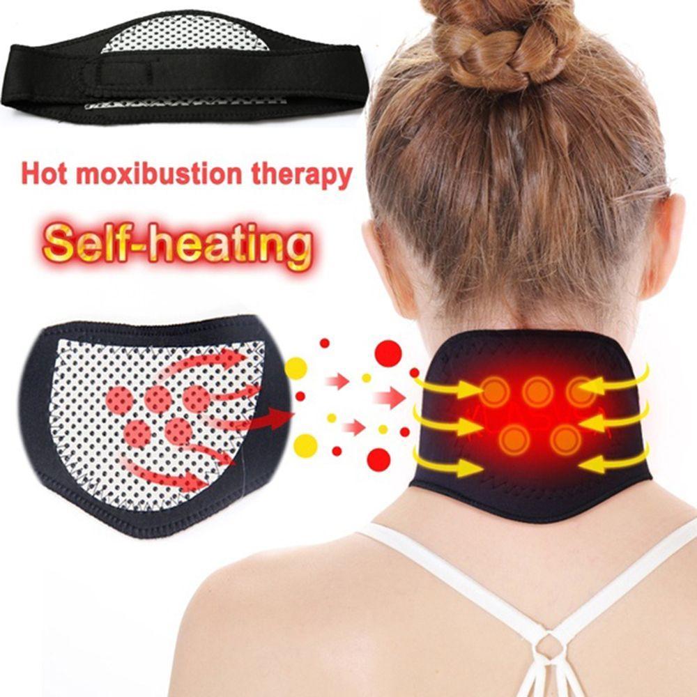 TEVO Neckband Warmer Turmalina Infravermelho Distante Disco Cervical Terapia Dor Aliviar Colar De Cuidados Com O Pescoço