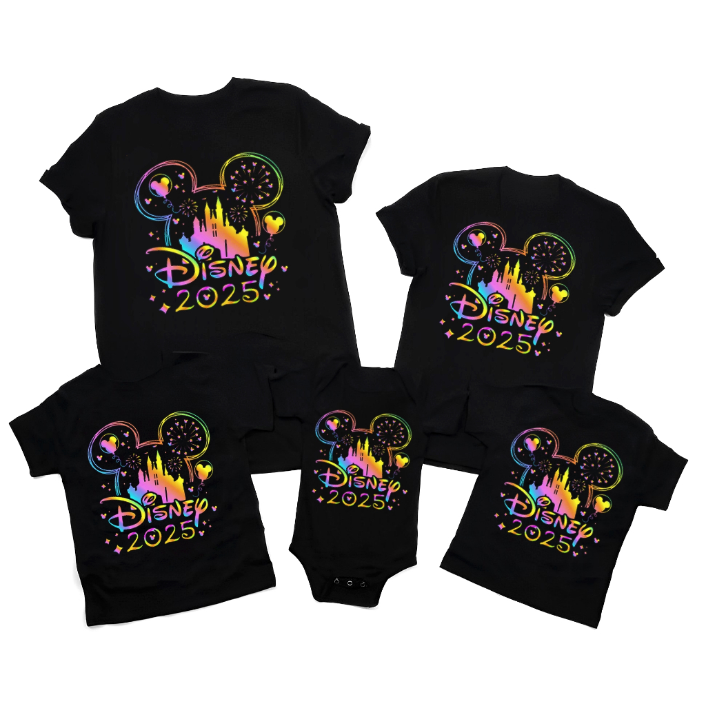 Kit Viagem Orlando Flórida Eua 5 Camisetas Camisas Viagem Família Infantil Masculina Babylook