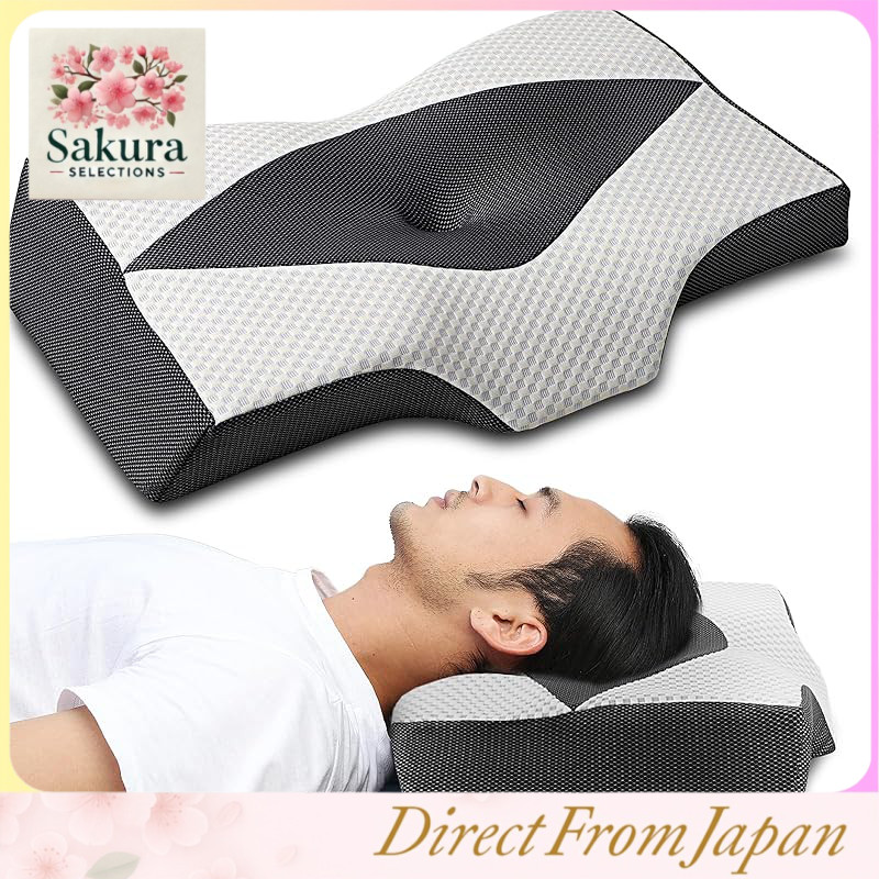 Travesseiro ajustável de espuma viscoelástica para apoio do pescoço e ombros, com design anatômico vazado e capa lavável – Ideal para quem dorme de lado e de costas, presente perfeito para ocasiões especiais.