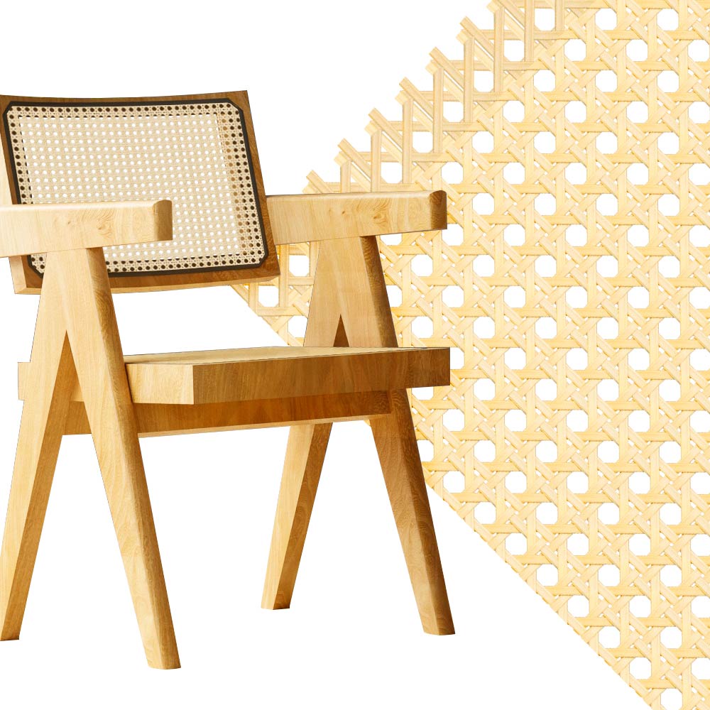 Palha Indiana Palhinha Indiana Tela Rattan Sintetica 100x50