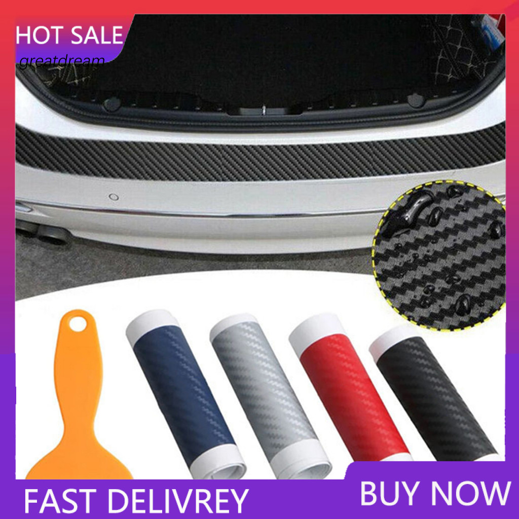 Car Door Bumper Sticker High Temperature Resistant Guard Universal Edge Protector Strip Waterproof Pvc Carbon Fiber Anti