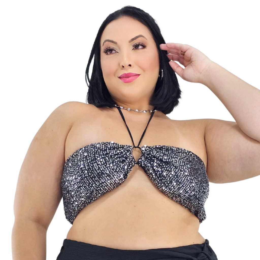 Cropped Alcinha Nozinho Carnaval Bloquinho Verão Happy Hour Balada Boate Noite Night Gg Tcp