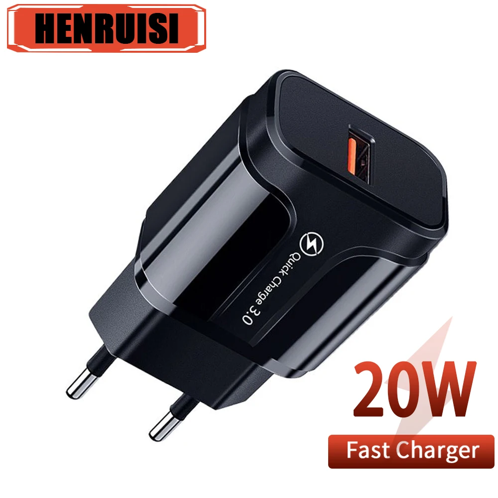20W USB Charger Quick Charge 3.0 Mobile Phone Wall Charger Portable Fast Charging Power Adapter QC 3.0 For Samsung Xiaomi Huawei