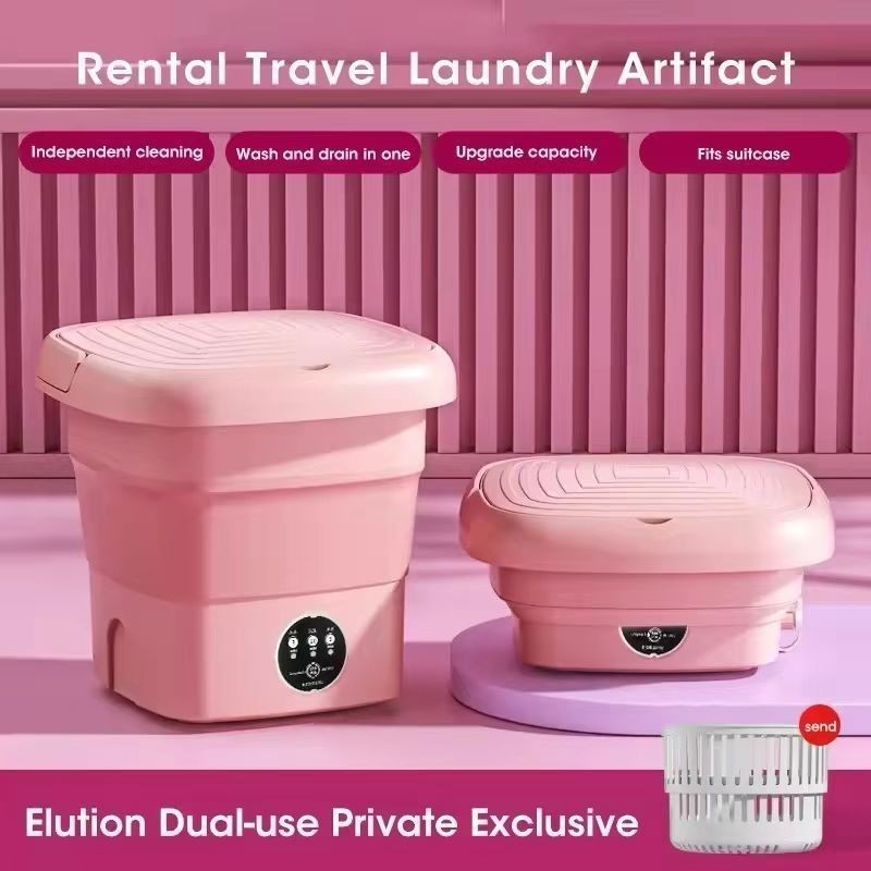 super Mini máquina de lavar roupa 11L dobrável portátil moderna máquina de lavar automáticaroupa interior de viagem