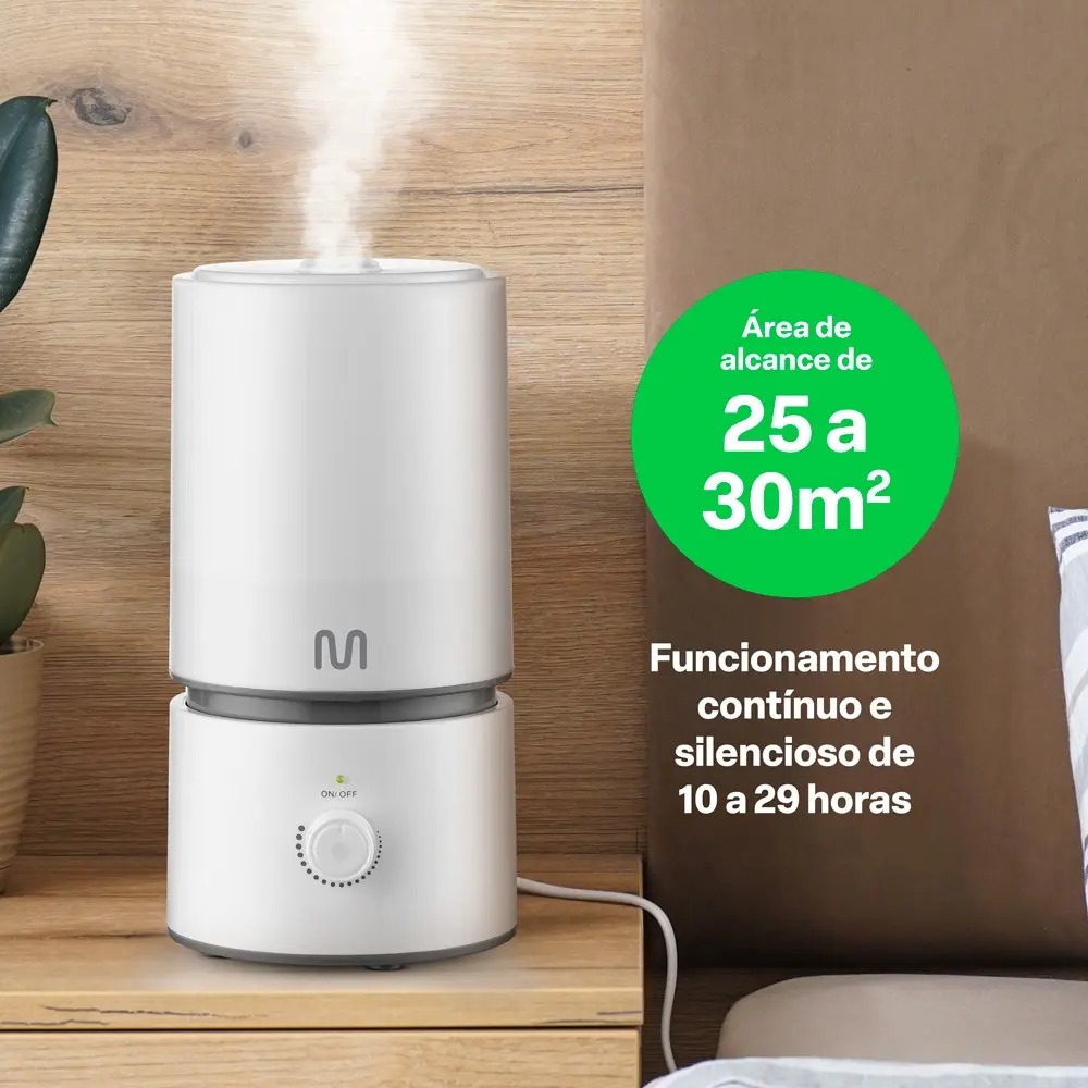 Umidificador De Ar Ultrassônico Easy Air 1.8l Multi - Hc290 Branco 127/220v