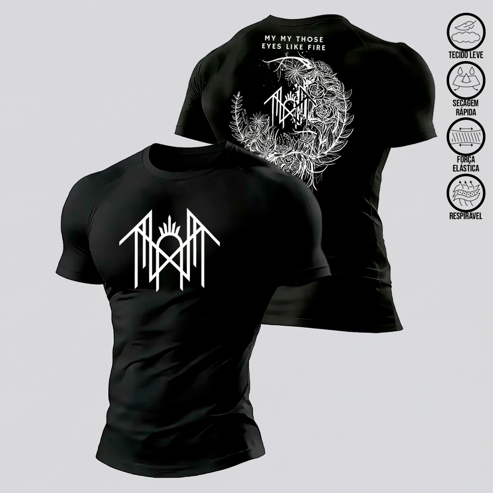 Camiseta Compressão Dry-fit  Roupa Academia Moda Fitness Banda Rock Sleep Token Take Me Back To Eden