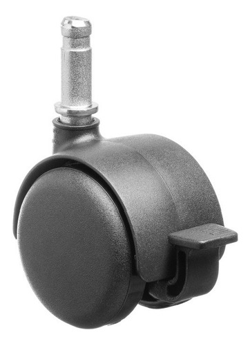 (5pçs) Rodizio 50mm C/ Freio Roda Nylon Pino 10mm Bucha 1/2'' (13mm) P/ Cadeiras E Móveis