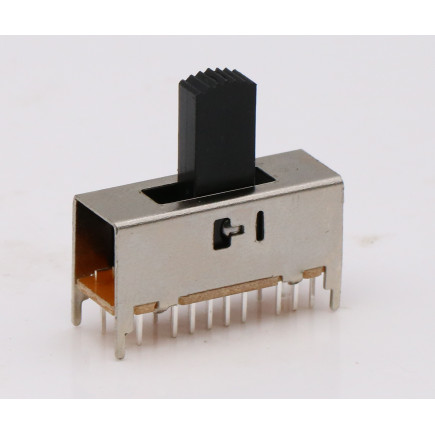 5pcs SS-44D04 Interruptor Deslizante Vertical De 4 Posições E 20 Pinos De Alimentação De Áudio Com 4 Pés Fixos