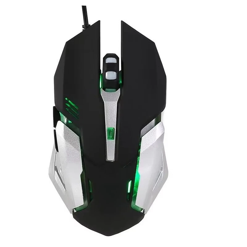 Factory Direct Sales V1 Mechanical Wrangler Gaming Mouse USB Weighted 3200dpi RGB Backlit Ergonomic Design with Type-C Support
