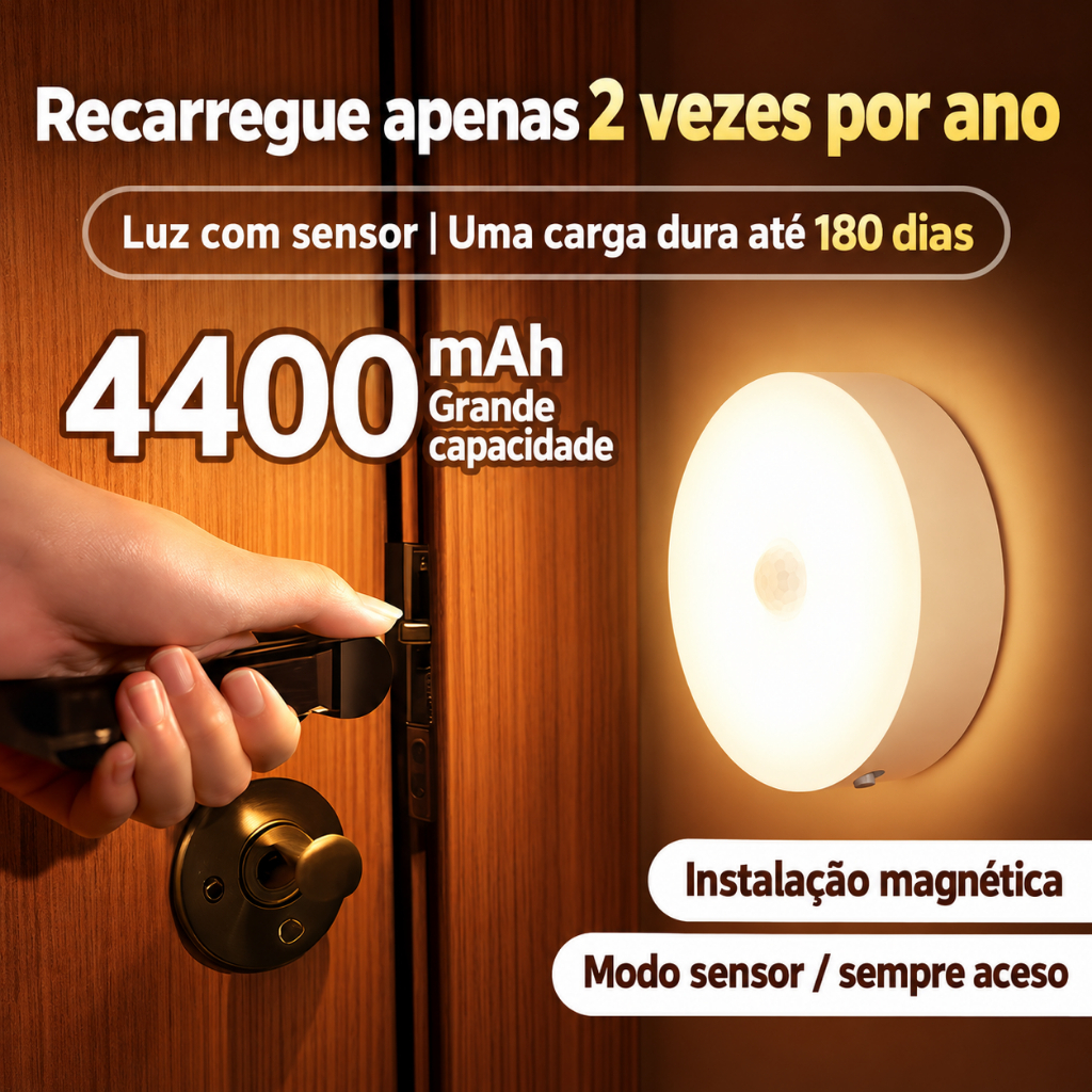 Led Light Overlay Wireless Rechargeable  with Magnetic Holder and  Touch 3 Colors Led Lamp   with Presence Sensor
