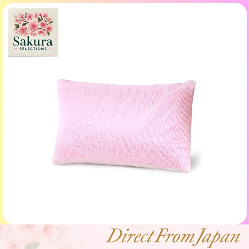 Travesseiro Iris Plaza, fabricado no Japão, altura ajustável, respirável, estrutura rígida, baixa emissão de poeira, suporte firme para cabeça e pescoço, lavável à máquina, menos propenso a abafar, tela, tamanho M, rosa.