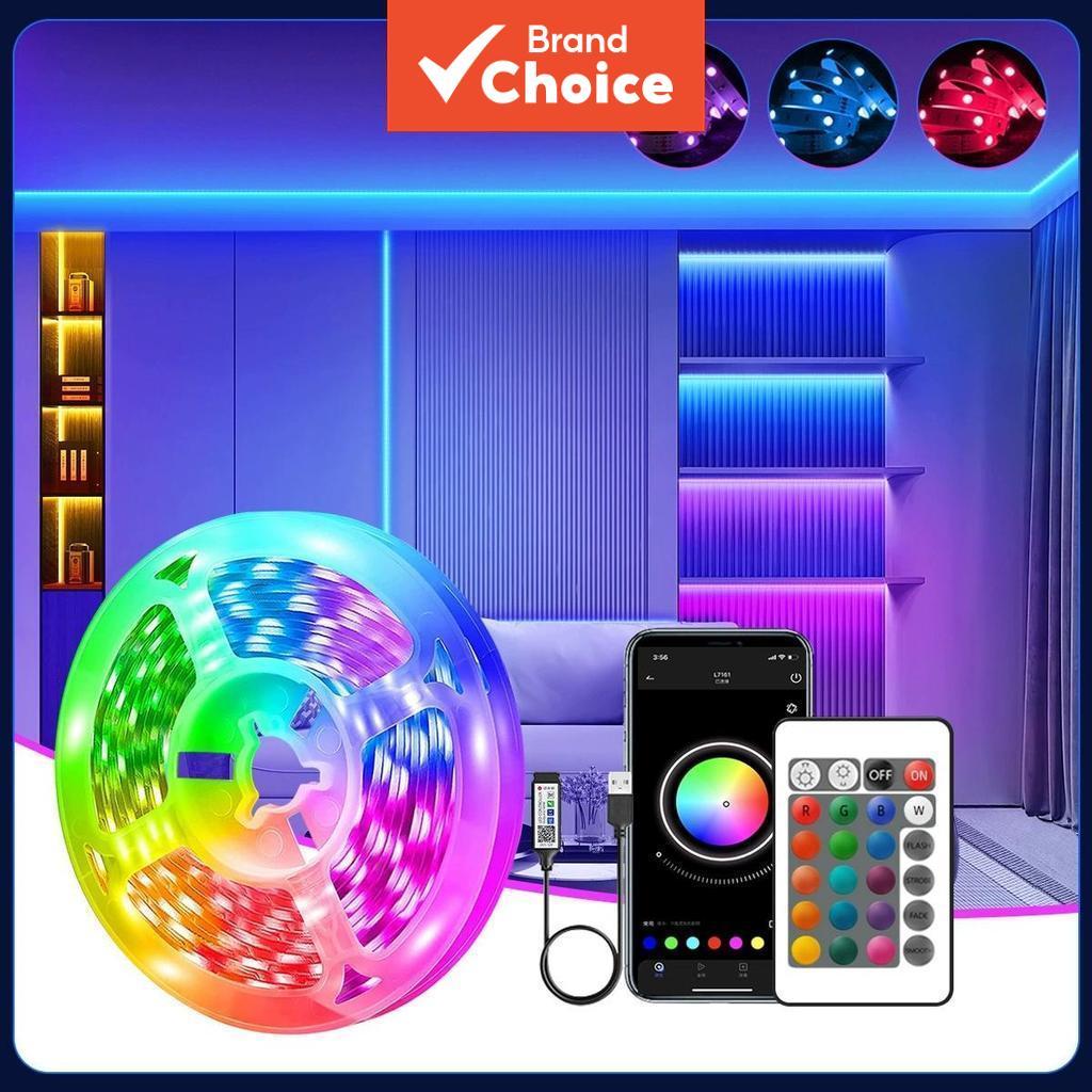 Saimili À Prova De1-3M Rgb Led Strip Light Com Controle Remoto Usb 5V Bluetooth Fita Flexível Luces Para Decoração De Sa