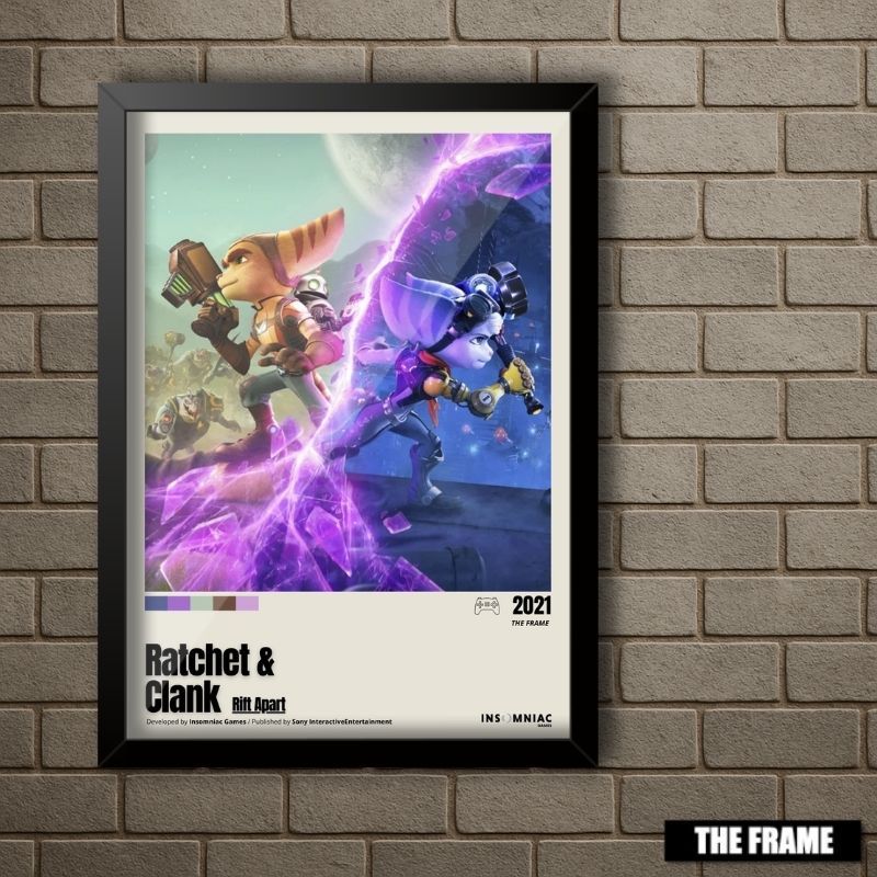 Quadro Decorativo A4/A3 Ratchet & Clank