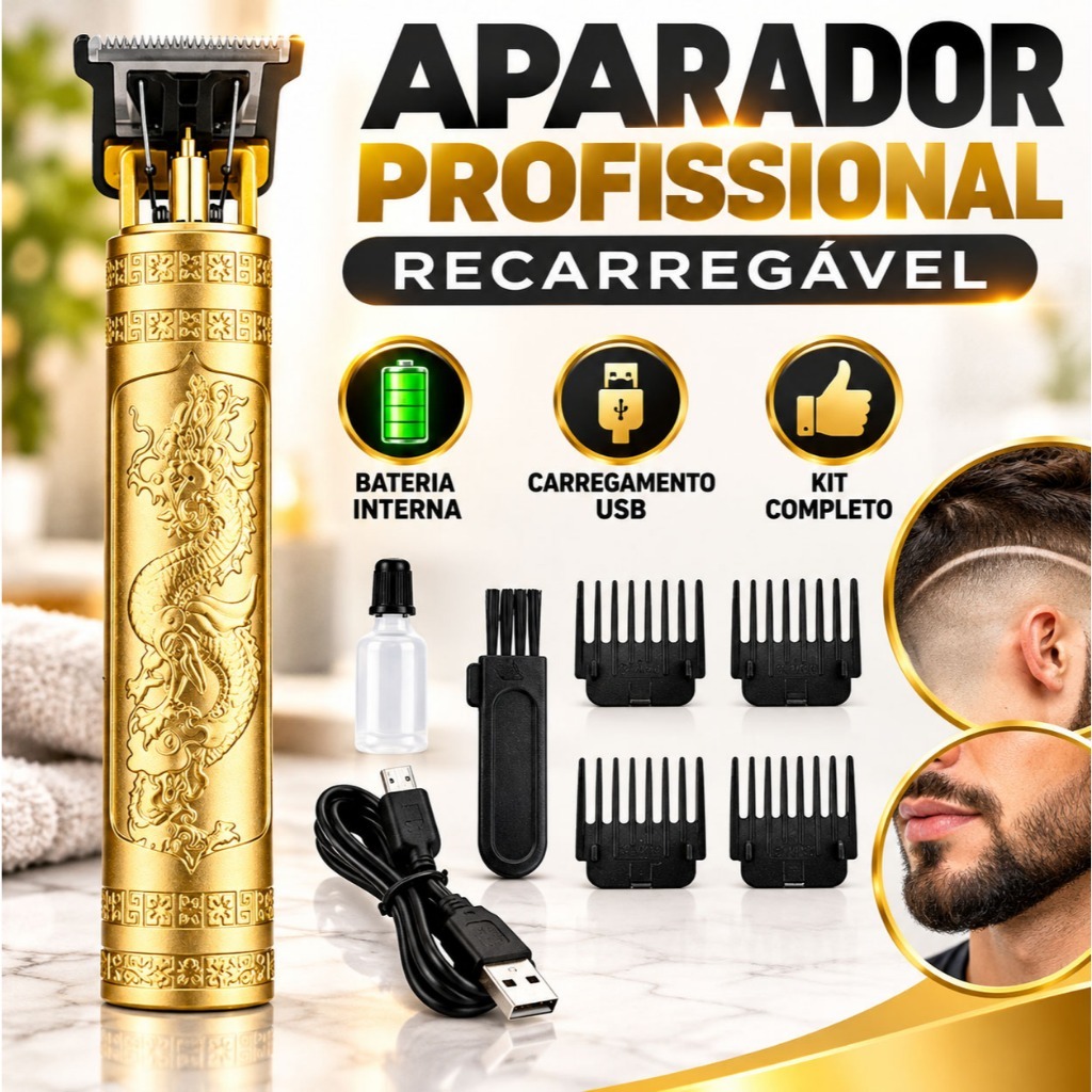 LEHMOX Dragon Professional Cordless Finishing Machine Hair Beard Foot Adjustable Blade Limiter
