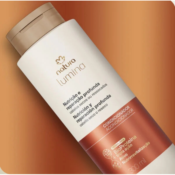 Condicionador Cabelos Secos 300 ml Polinutrição Regular LUMINA Natura