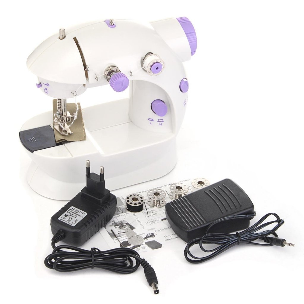 Mini máquina de costura portátil FHSM-202.