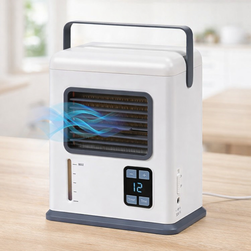 Ar Condicionado Mini Portátil Umidificador Digital USB