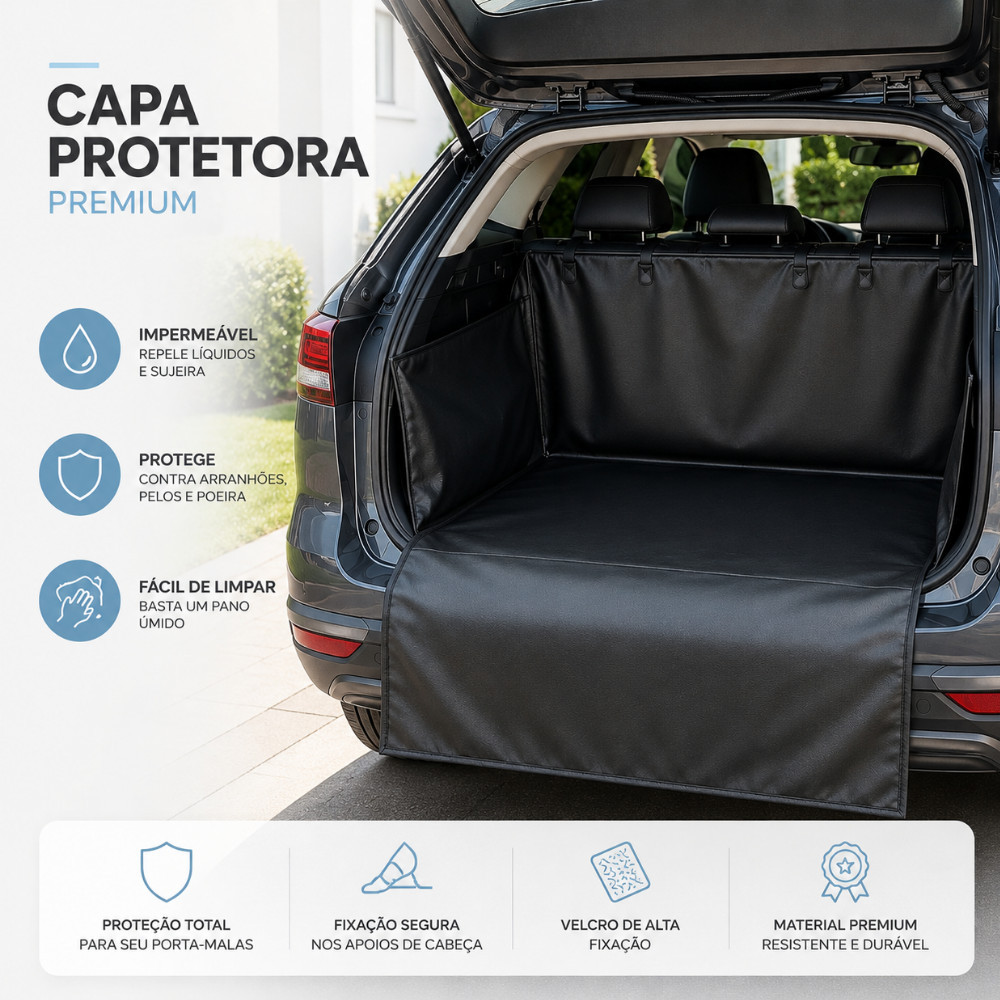 Capa Para Porta Malas Suv Proteção Contra Sujeira Pet