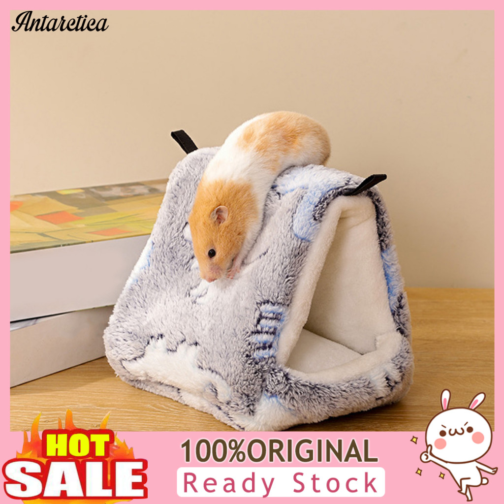 Bird Warm Sleeping Nest Plush Hanging Cage Accessory Flannel Parrot Bed Hammock Cozy Winter Hideout for Small Birds Hams