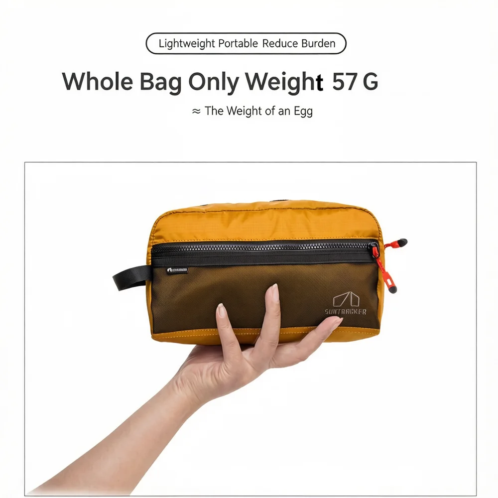 Outdoor Hiking Lightweight Toiletry StoraBag Water-repellent Travel Business Trip Camping Makeup Organizer Hanging Shower Bag
