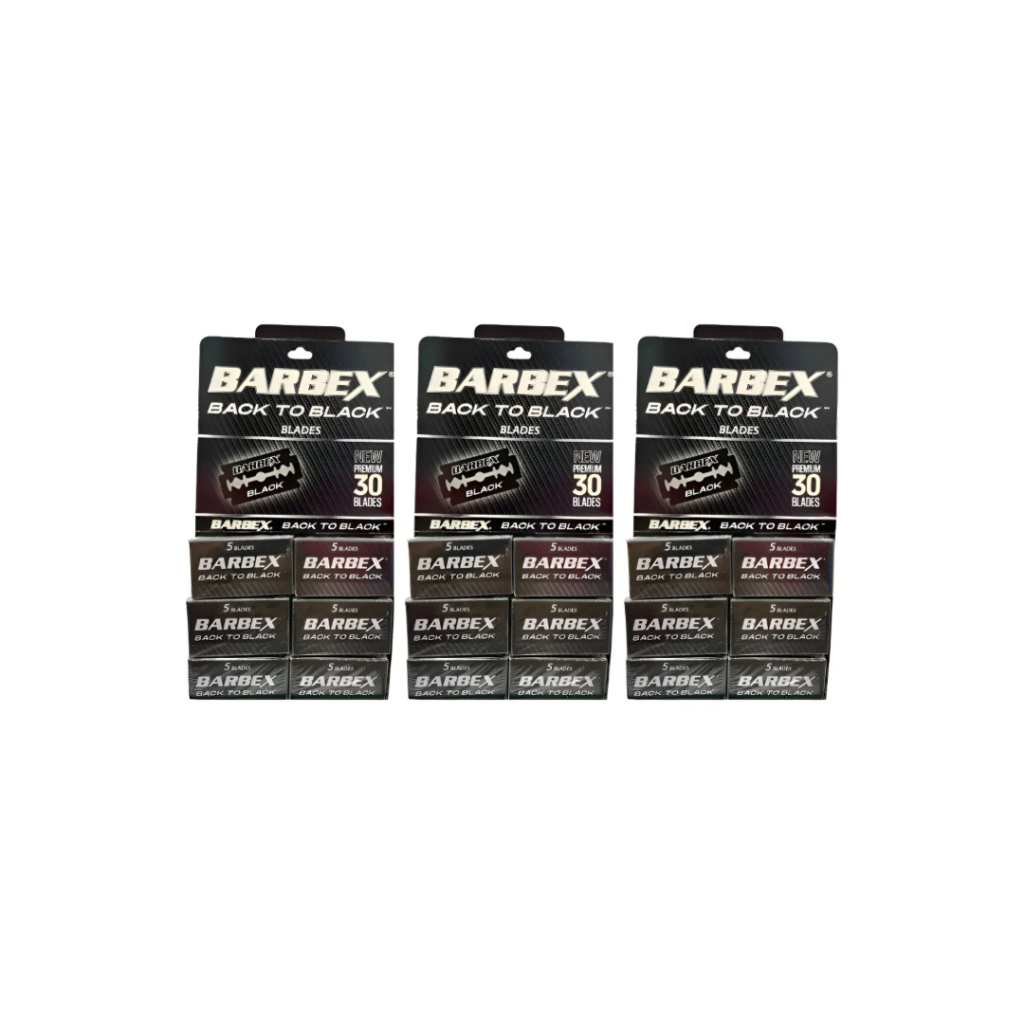 KIT 90 Lâminas Barbex Back To Black(new Premium (03 Cart C\30 Un