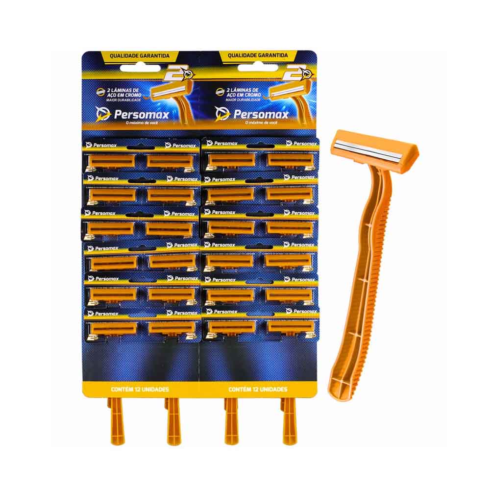 Aparelho De Barbear Amarelo, Cart Kit 24 Unid Descartável Depilação, lamina ou gilete ou barbeador