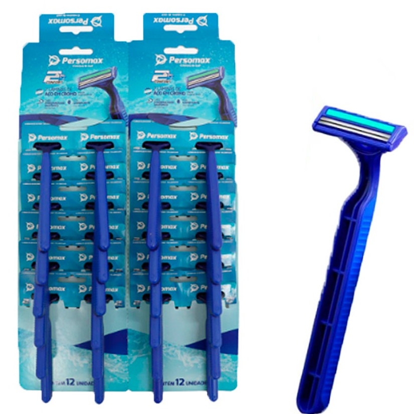 Aparelho De Barbear Azul, Cart Kit 24 Unidades Descartável Depilação, lamina ou gilete ou barbeador