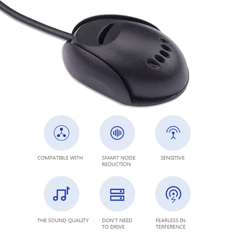 Car Microphone 3.5mm External Mic for Car Vehicle