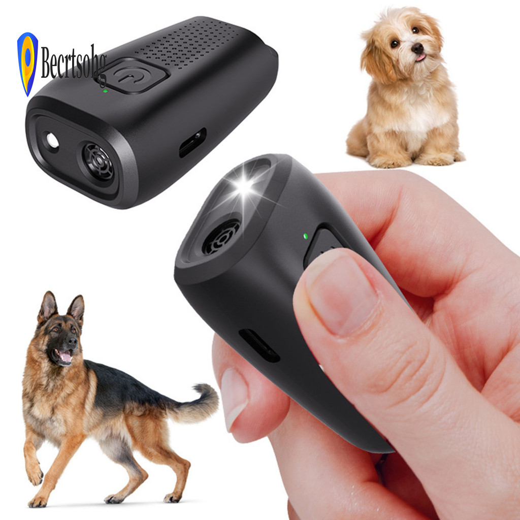 Led Flashlight Bark Control Tool Puppy-friendly Anti Device Ultrasonic Barking 3-in-1 with Light – Handheld Dog Puppy