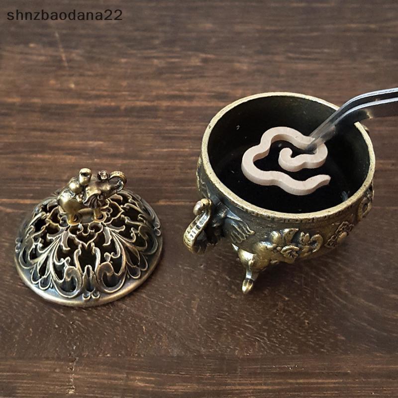 [Shnzd] Elefante Luy Queimador De Incenso Metal Lotus Tigela Suporte Com Alça Yoga Meditação Decoração De Casa Estilo An