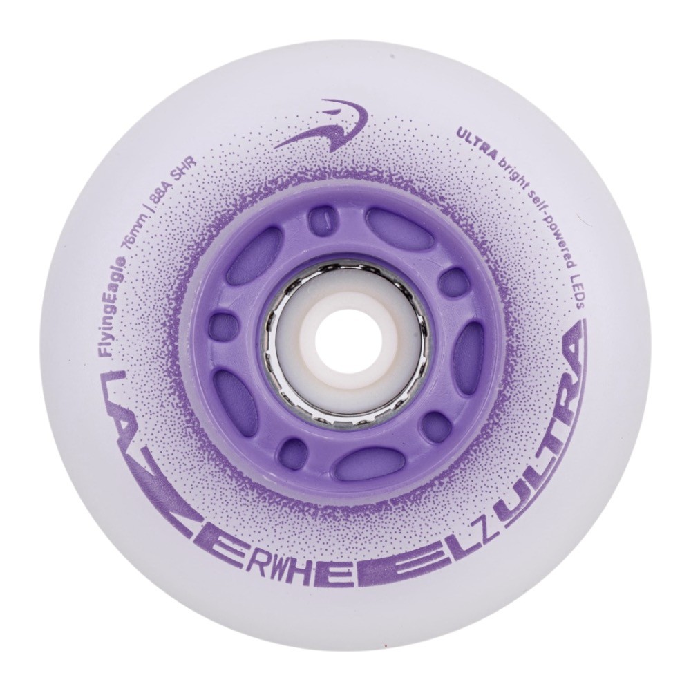 Rodas FlyingEagle LazerWheelz Ultra LED 88A SHR - Roxa (4 Rodas)