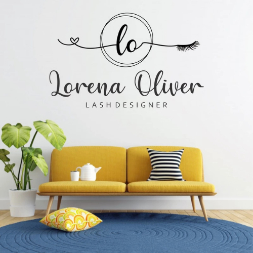 Adesivo Decorativo de Parede Personalizado para Lash Designer e Designer de Sobrancelhas