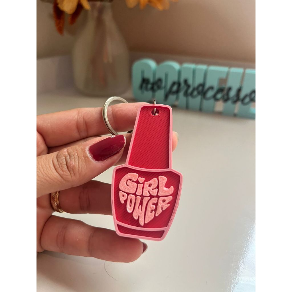 15 UN Chaveiro abridor de lata estilo esmalte PERSONALIZADO | Lembrancinha DIA DA MULHER Manicure|nails designer