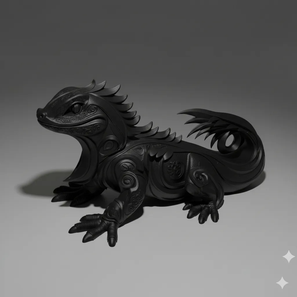 Escultura Designers Iguana (exclusiva) Alto Design