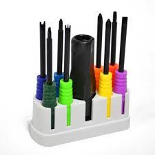 Kit Ferramentas Chaves de Fendas Screw Driver Chaves 9pcs. Colorido - Fr81