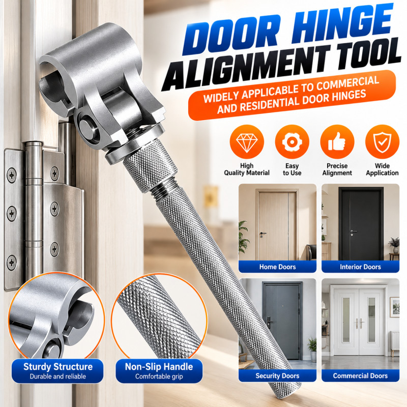 Porta ajustável Gap Screw Wrench Ferramenta de dobradiça Aço inoxidável para porta interior exterior