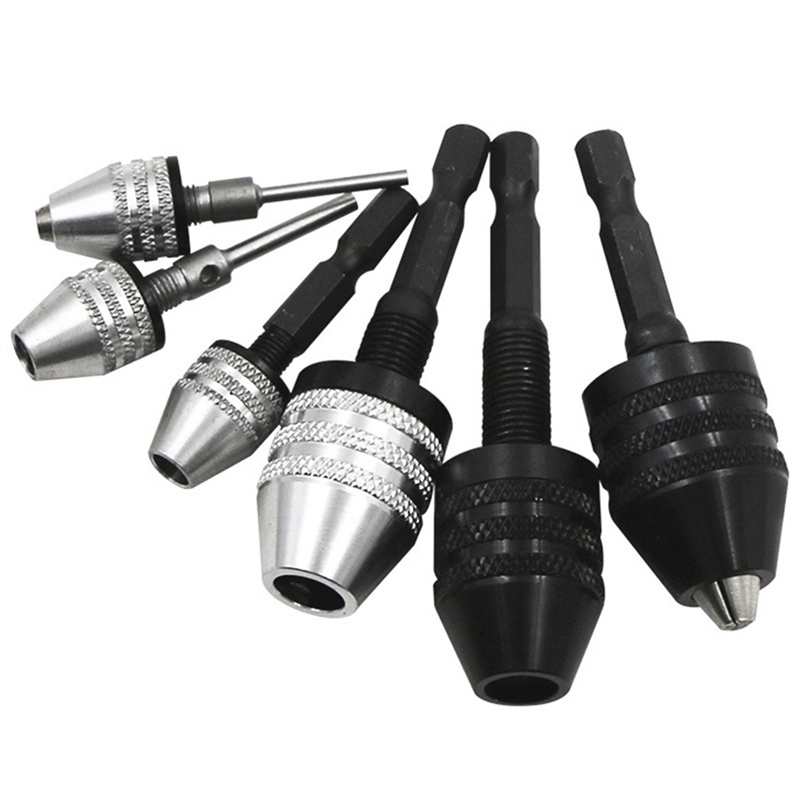 Adaptador De Mandril Keyless Chave De Fenda Impacto Driver Braçadeira Mini Chuck Elétrica Micro Motor Hex Shank Brocas