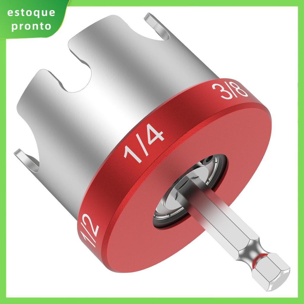 Porca Zíper Broca Acessório Hex Haste Driver Extrator Para 1/4 
